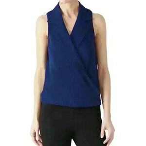 Amanda Uprichard NWOT Sleeveless Leonard Top Navy Size Small